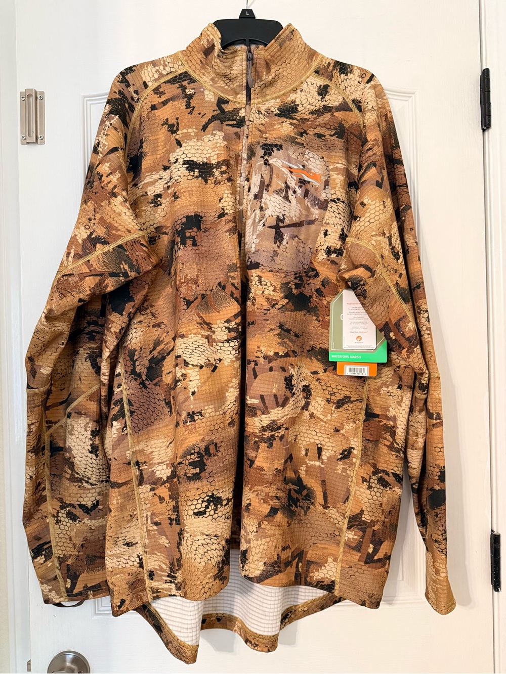 Sitka Grinder Zip T Optifade Waterfowl Marsh Mens 3 XL New NWT Half Zip Pullover